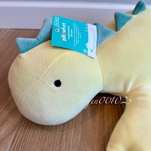 Yellow Dinosaur Weighted Plush Throw Pillow - Pillowfort - Picture 12 of 12